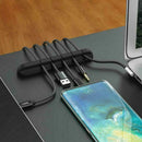 Silicone Cable Winder Earphone Cable Organizer Wire Storage Charger Holder Clip