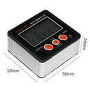 Electronic Protractor Digital Inclinometer 0-360 Aluminum Alloy Digital Bev