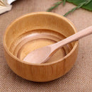 Chinese Bamboo Bowl Round Ecological Spice Natural Hand-Dipped Bowl Wood 4