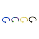 20Pcs/Set Crystal NoseStuds Hoop Ring Bone Bar Pin Cartilage Piercing Jewelry B^