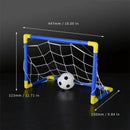 Indoor Mini Folding Football Soccer Ball Goal Post Net Set+Pump Kids Sport