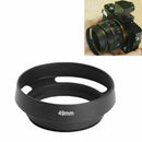 1pc Vented Curved Metal lens Hood For Leica Canon Nikon Panasonic 49mm B9O5 C8C4