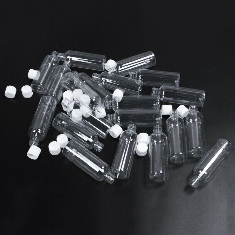 20 Pieces 100ml Plastic shampoo bottles Plastic Bottles for Travel Containe H5Q4