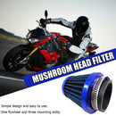 48mm Tapered Motorcycle Air Filter Mushroom Head Pod Filter Cleaner Blue