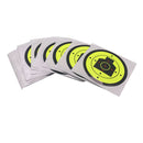 100 Pack Bright Fluorescent    Paper Target Stickers 7.5cm