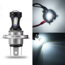2 Pcs Motorcycle Headlight H4 LED Beam Head Light Lamp Bulb 6500K DC9V-32V