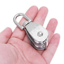 20mm od. Stainless Steel Metal Dual Pulley Wire Rope Block Rope Pulley Bloc