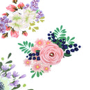 Flowers clothes patches heat transfer stickers printing iron on appliques JR