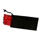 10x Tent bag Camping Tent Peg Nail Organizer Pouch Black Peg Nails Stake Storage
