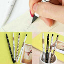 Automatic Pen Cute Black and White Dots Plastic Mechanical Pencil 0.5mm X5L New