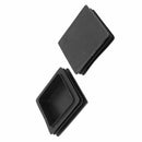 100mm x 100mm Plastic Ribbed Square End Caps Cover Tube Inserts 2 Pcs Z6U5