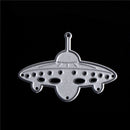 2* Mysterious spacecraft Scrapbook DIY album Card Metal Die Cut Stencil craf HES