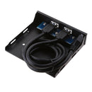 Fast Speed 2-Port USB 3.0 3.5" Front Panel Data Hub For PC USB Flash Drives