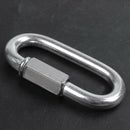 Stainless Steel Screw Gate Rock Lock Climbing Gear Carabiner 8MM M3I3