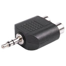 Stereo 3.5mm Male Plug to Dual RCA Female Jack Y Splitter Adapter S1I8