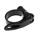 34.9mm MTB Bike Cycling Saddle Seat Post Clamp Quick Release QR Style Black A