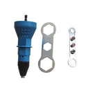 Electric Rivet Nut Gun Drill Adapter Rivet Drill Attachment Lower Noise Blue