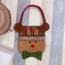 Christmas Cute Elk Candy Bag Handbag Home Party Decor Gift Bag (Light Brown
