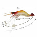 Shrimp Fishing Worm Soft Lure Shrimp Worm Lure 6g 9cm 12 Pieces