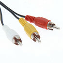 3.5mm Jack to 3 RCA Adapter Cable Audio Video AV Converter 1.2M 4FT(1pcs)