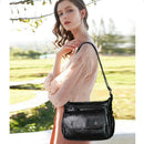 Fashion Shoulder Messenger Bags Leather Soft Crossbody Bags Multi-pocket Purse