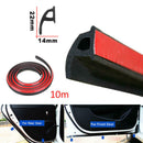 10M P-shape Car Door Edge Rubber Seal Strip Weatherstrip Seals Hollow Strip NUK
