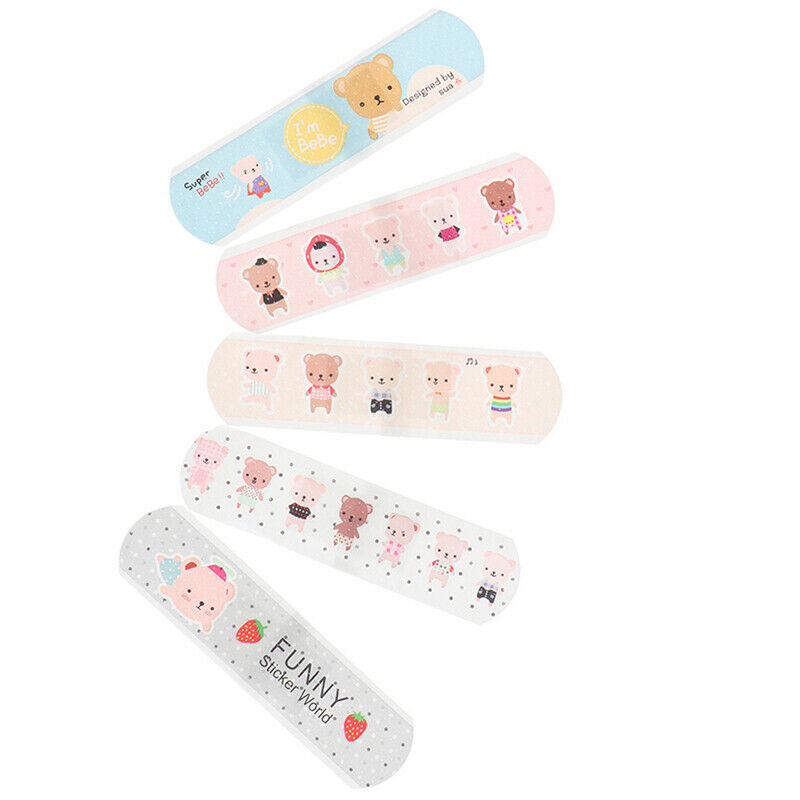 80Pcs For Children Kids Cartoon Waterproof Bandage Band-Aid Hemostatic Adhesi`3C