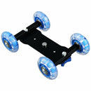 Table Top Dolly Mini Car Skater Track Slider Super Mute for DSLR Camera Cam