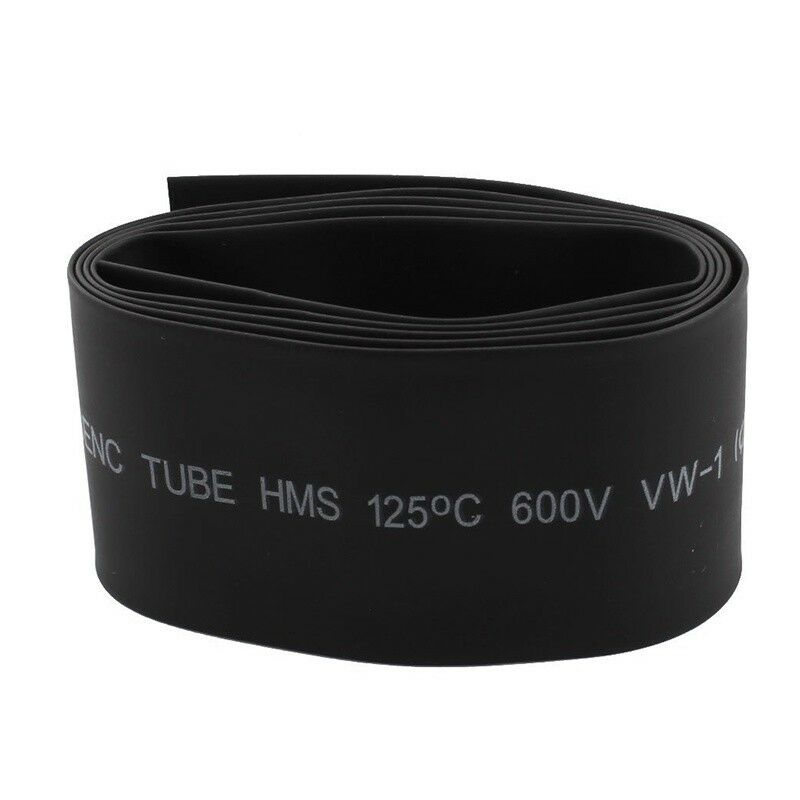 30mm 2:1 Black Polyolefin Insulation Heat Shrink Tubing 1M  V6H3