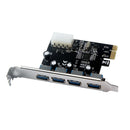 4 Ports USB 3.0 PCI-E  4Pin Power Expansion Card Adapter For Computer