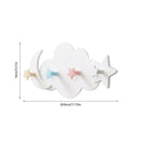 Practical Wall Mounted Nail-free Stickup Star Moon Shape Hanger Cloud Cloth R0I5