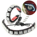 2x Car Flexible 12 LED DRL Daytime Running Light Driving Daylight Fog Light LamL