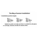 Car Reverse Parking  System with 4 Pieces Parking Sensors Distance Detection +