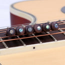 6 String Acoustic Guitar Durable With Saddle Portable Bone Nut Set Improve Tone