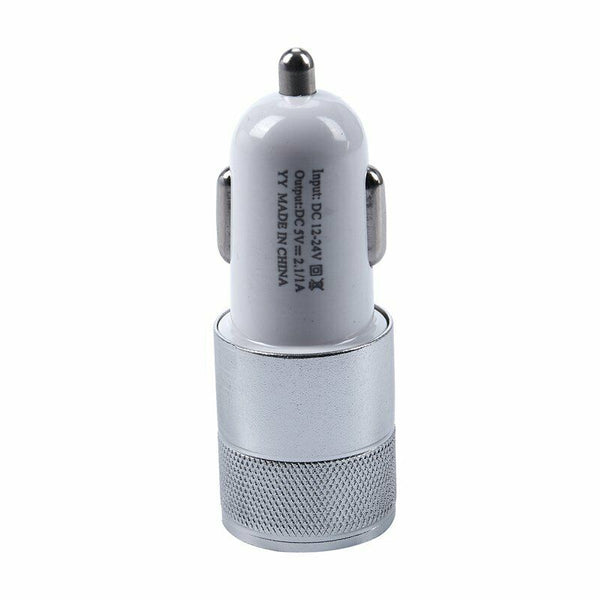 Aluminum Car Charger of dual USB Aluminum Alloy Car Charger Cigarett Lighte Q1P7