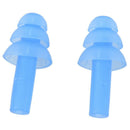 Pair Swimming Dive Flexible Silicone Ear Plugs Earplug Blue T3G2