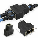 RJ45 CAT5 6 Ethernet cable SPN Port 1 to 2 Socket Splitter Connector-Adapter PC^