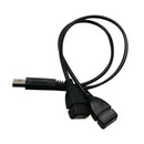 USB 2.0 A Male to 2 Dual USB Female Jack Y Splitter Hub Power Cable Cord