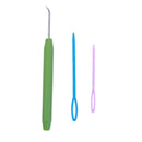 3pcs/set Plastic Bending Handle Weave Handcraft Crochet Hooks