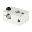 Aluminum Heating Block For MK7 MK8 Thermocouple 3mm Mounting Holes