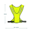 Reflective Vest Safe Jacket For Running Cycling Hiking Motorcycle Night W0B M4Z4