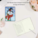 DIY Christmas Snowman Special Shaped Diamond Painting 60 Pages A5 Notebook