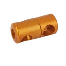 Aluminium Camping Tent Pole Connector Buckle Awning Rod Repair Tool Golden