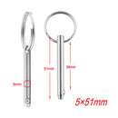 2 Packs Boat Marine Bimini Top Frame Standard Quick Release Pin 5 x 51mm