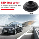 2x Headlight Rubber Dust Covers for HID LED Conversion Kit C6 Bulb Seal Cap