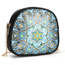 DIY Flower Special Shape Diamond Painting Leather Shoulder Bag Chain Clutch