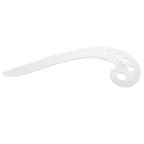 Clear Plastic French Curve Ruler Hip Comma Straight Ruler DIY Sewing Tool