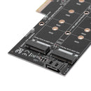 PCI-E 4X to NGFF SSD Adapter Card B-key+M-key M.2 NGFF+NVME Adapter Card A