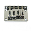 Chrome 4 String Bass Bridge Assembly for Guitar Bass Ukulele Parts with