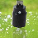 Black Plastic White Light Press Button USB LED Lamp Torch L5U5